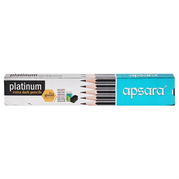 Apsara Platinum Extra Dark Pencil (Pack of 10)